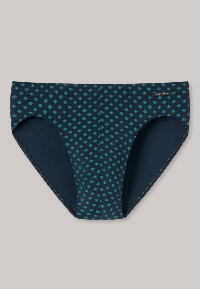 Bikini brief graphic pattern blue/green - Fashion Daywear