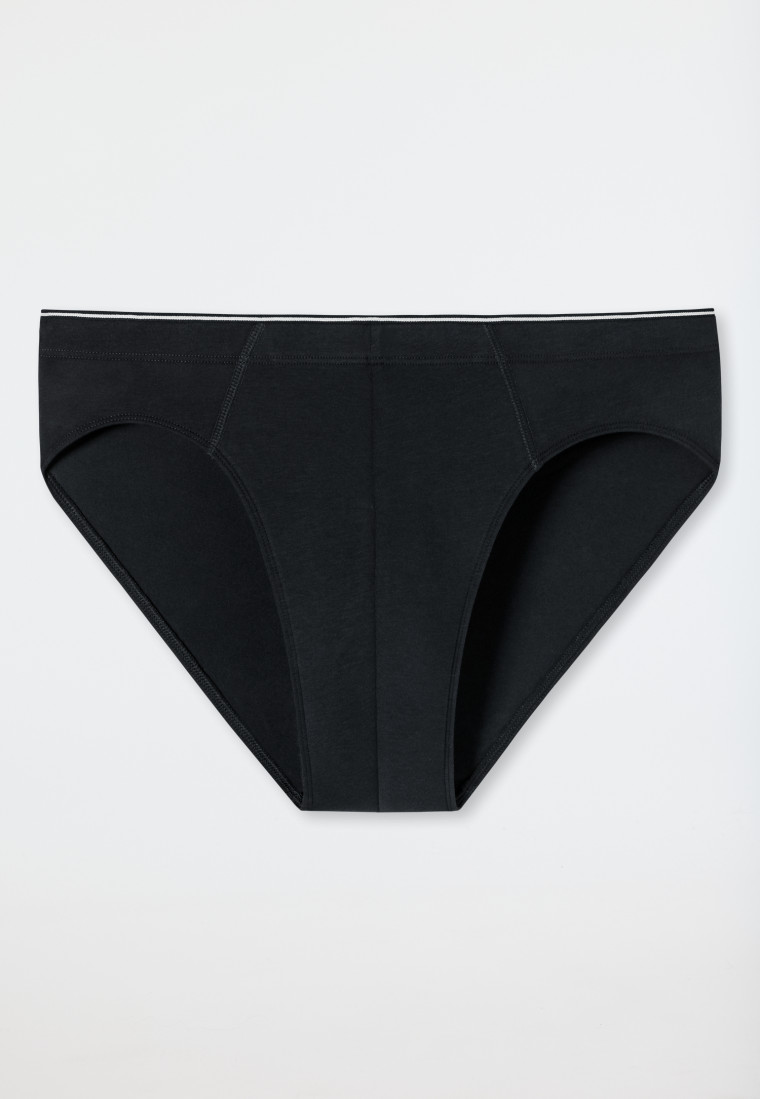 Bikini brief organic cotton black - 95/5