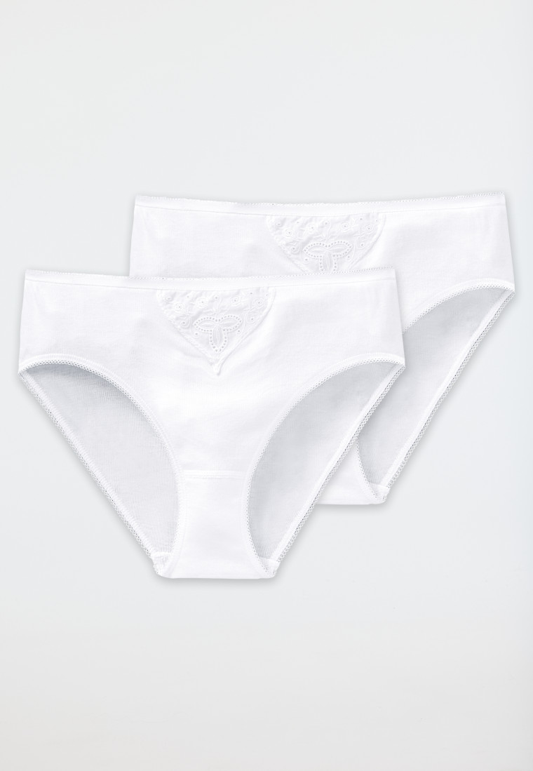 Slip Tai di colore bianco, in confezione da 2 - Cotton Essentials