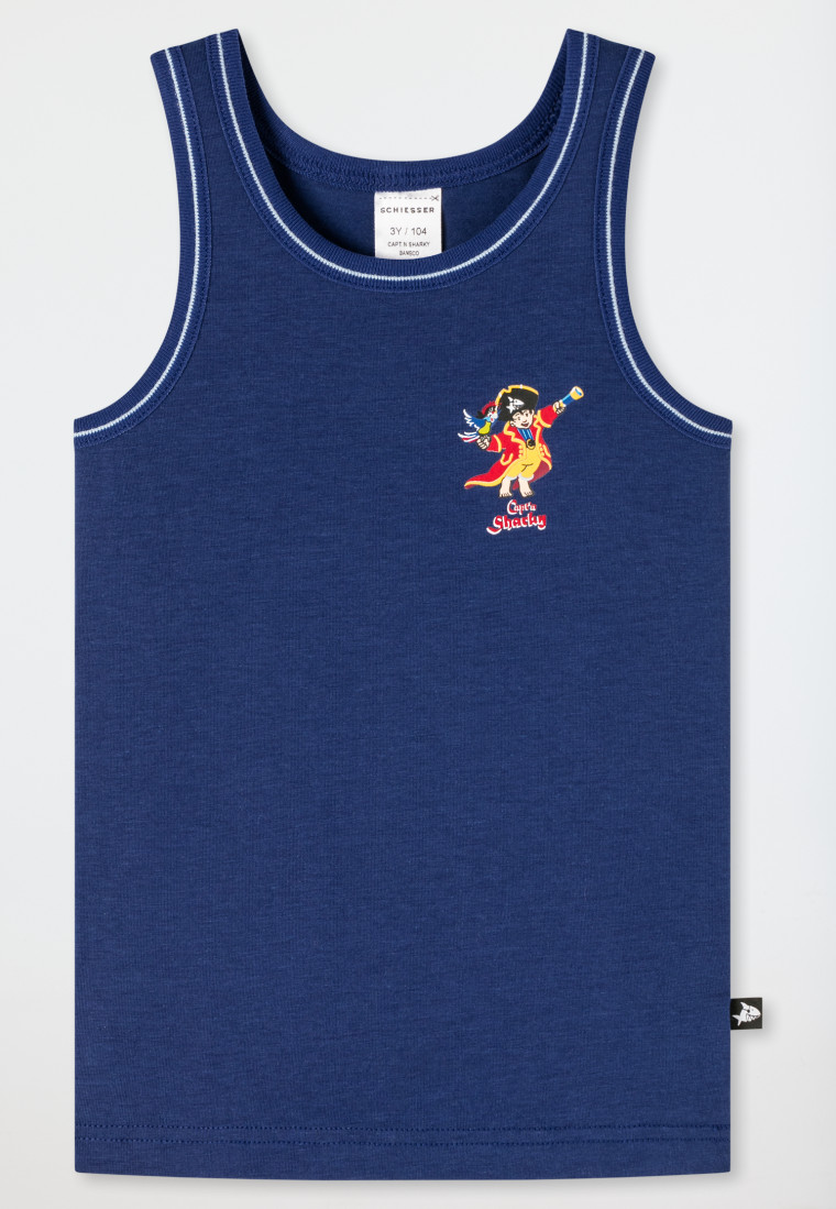 Undershirt fine rib modal pirate dark 
