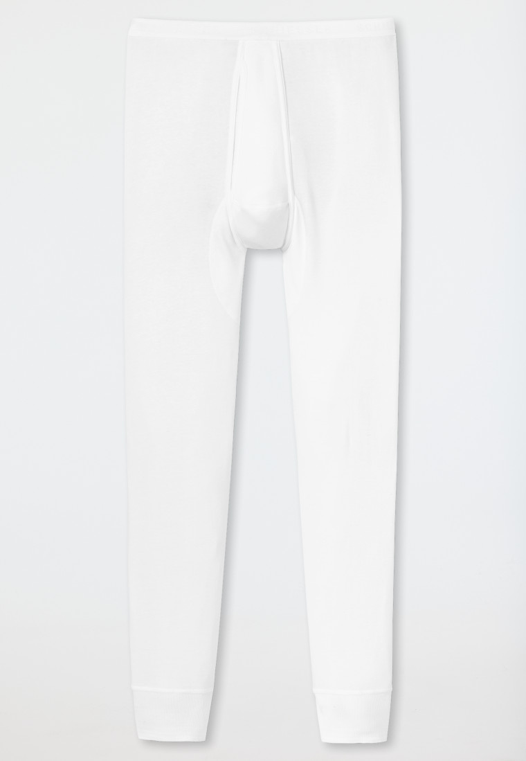 Long underpants with fly, white - Original Feinripp