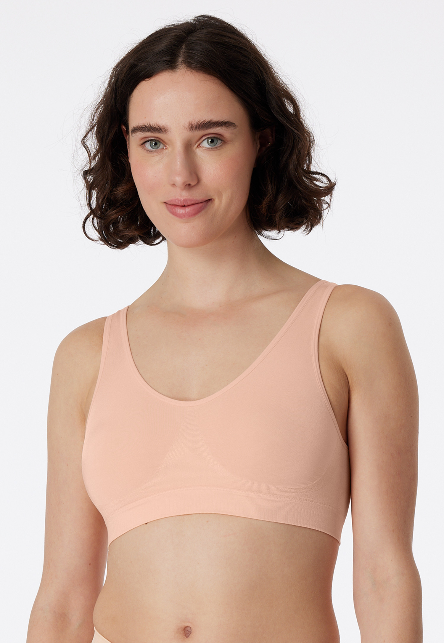 Bustier seamless herausnehmbare Pads pfirsich - Classic Seamless ...