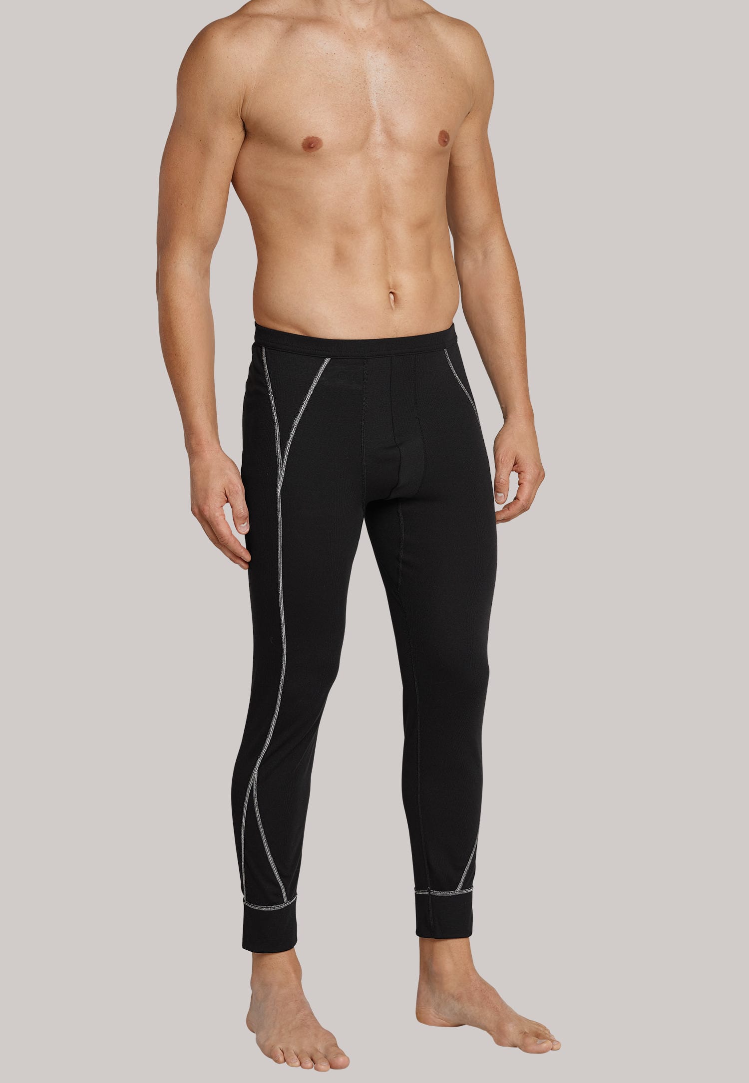 Underpants long functional underwear extra warm black Sport Thermo