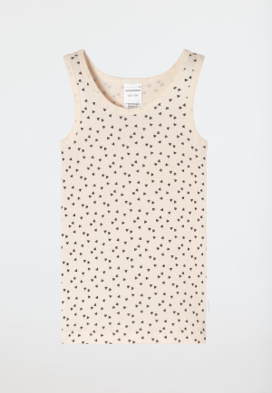 Onderhemden, set van 2, hartjes, grafiet/off-white - Fine Rib