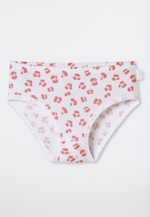 Lot de 3 culottes imprimé animalier mauve/blanc - Fine Rib
