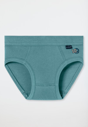Sports briefs 2-pack green - Fine Rib