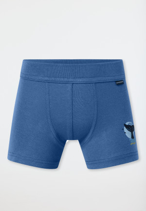Confezione da 2 short blu balena - Fine Rib