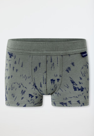 Lot de 2 shorts bleu foncé/vert - Fine Rib