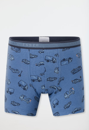 3-pack shorts Organic Cotton striping cars blue - 95/5