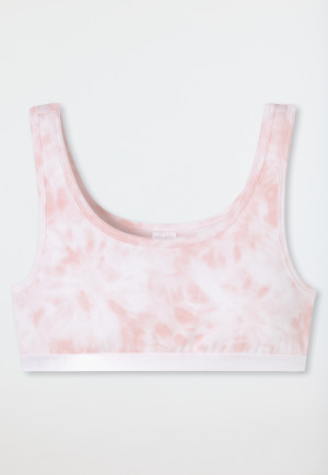 Bustiers 2er-Pack Batik graphit/ rosa - 95/5