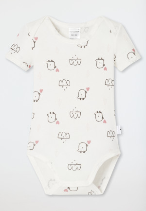 Body a maniche corte confezione da 3 pezzi a costine sottili multicolore - Bambino