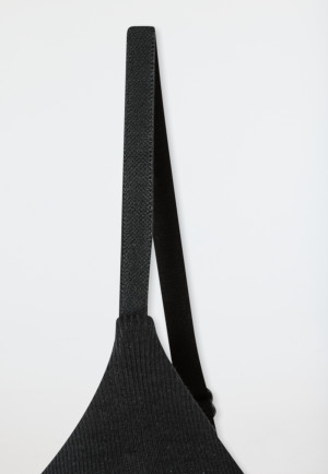 Softbra black - Pure Rib