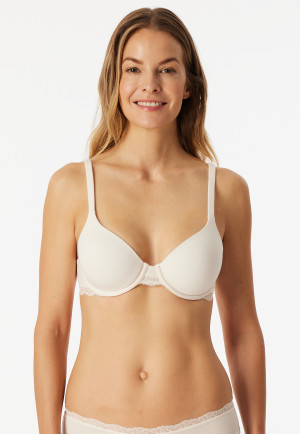 BH mit Schale Spitze off-white - Unique Cotton
