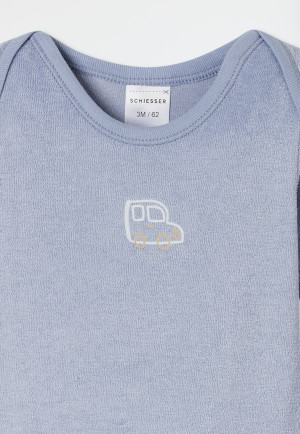 Body in spugna a manica lunga blu - Baby