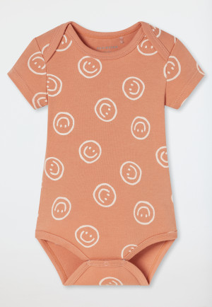 Lot de 3 bodys pour bébé à manches courtes en coton côtelé fin, multicolores - « Bébé »