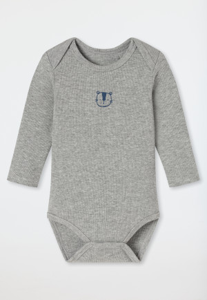 Lot de 3 bodys pour bébé à manches longues, côtelés brossés, multicolores - Bébé