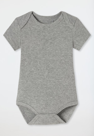 Body pour bébé côtelé brossé à manches courtes, lot de 5, multicolore - Bébé