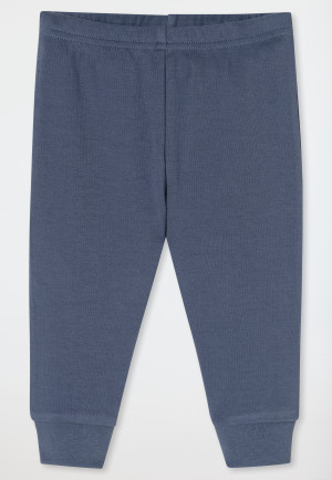 Pyjama long pour bébé, 2 pièces, en tissu côtelé fin, motif « Amiral » rayé - Bébé