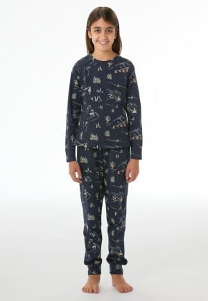 Lange pyjama met manchetten, multicolor - Family
