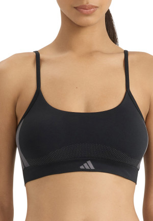 Bustier met uitneembare pads met logo Zwart - ADIDAS