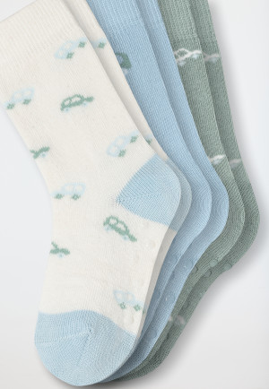 Baby sokken set van 3 auto's meerkleurig - Legwear Baby