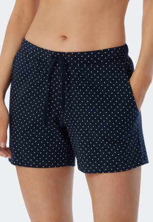 パンツ Supreme Polka Dot Water Short Navy S Pants 3/4-length polka dots dark blue - Mix+Relax | SCHIESSER