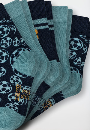 Jungensocken 5er-Pack Fußball mehrfarbig - Legwear Kids