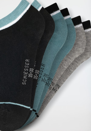 Jungensocken Sneaker 3er-Pack mehrfarbig - Legwear Teens