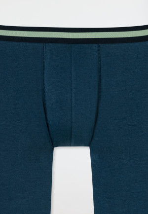lange Unterhose Organic Cotton Streifen nachtblau - 95/5
