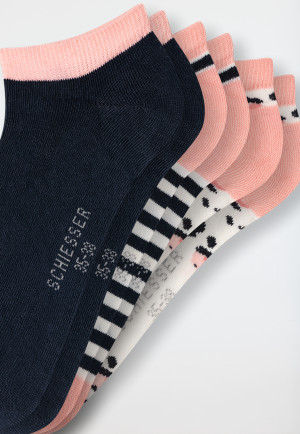 Mädchensocken Sneaker 3er-Pack mehrfarbig - Legwear Teens