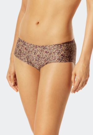 Panties seamless flowers multicolored printed - Invisible Light