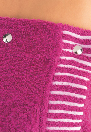 Sauna towel snaps fuchsia - SCHIESSER Home