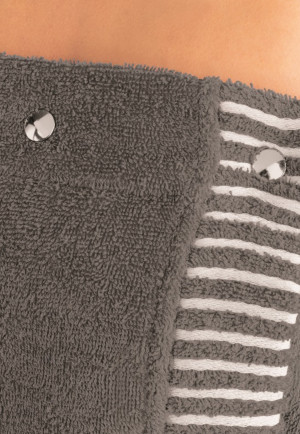 Sauna-Handtuch Druckknöpfe anthrazit - SCHIESSER Home
