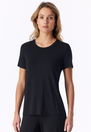 Shirt kurzarm schwarz - Mix+Relax