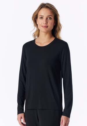 Shirt langarm schwarz - Mix+Relax