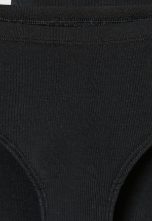 Short dubbelrib zwart - Pure Rib