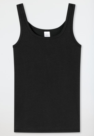 Top confezione doppia in Organic Cotton nero / bianco sporco - 95/5