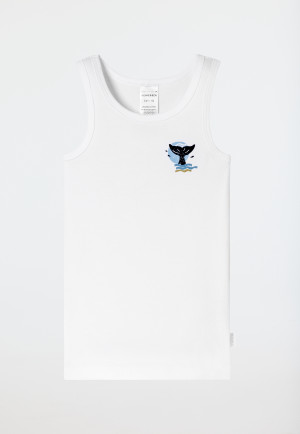 Canottiere confezione da 2 balena blu-bianco - Fine Rib