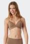 Bra without underwire padded brown - Invisible Soft