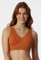 Bustier microfiber removable pads whiskey - Invisible Soft
