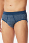 Sports briefs 2-pack fine rib fly indigo patterned - Original Classics