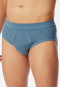 Sports briefs 2-pack fine rib atlantic blue patterned - Original Classics