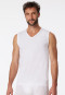 Tank Tops 2er-Pack  V-Ausschnitt weiß - 95/5