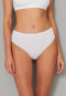 Slip taglio bikini confezione da 3 cotone biologico bianco - 95/5