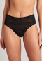 Slip a vita alta all-over in pizzo nero - Pizzo femminile