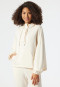 Hoodie met lange mouwen lyocell oversized capuchon crème - Mix+Relax Lounge