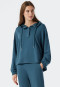 Hoodie langarm Lyocell Oversized Kapuze blaugrün - Mix+Relax Lounge