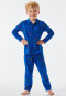 Pyjama jersey véhicules dinosaures bleu roi - Pyjama Story