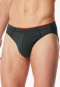 Supermini Slip Organic Cotton gemustert dunkelgrün - 95/5