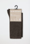 Damensocken 2er-Pack Organic Cotton braun-meliert - 95/5